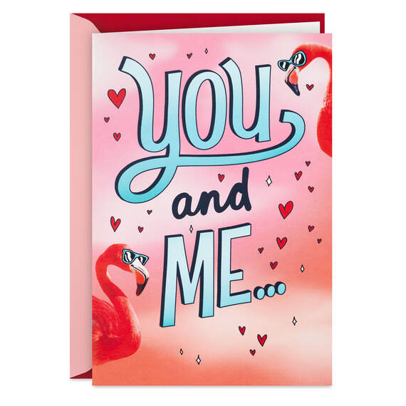 We FlamingGO Together Funny Pop-Up Love Card, , large image number 1