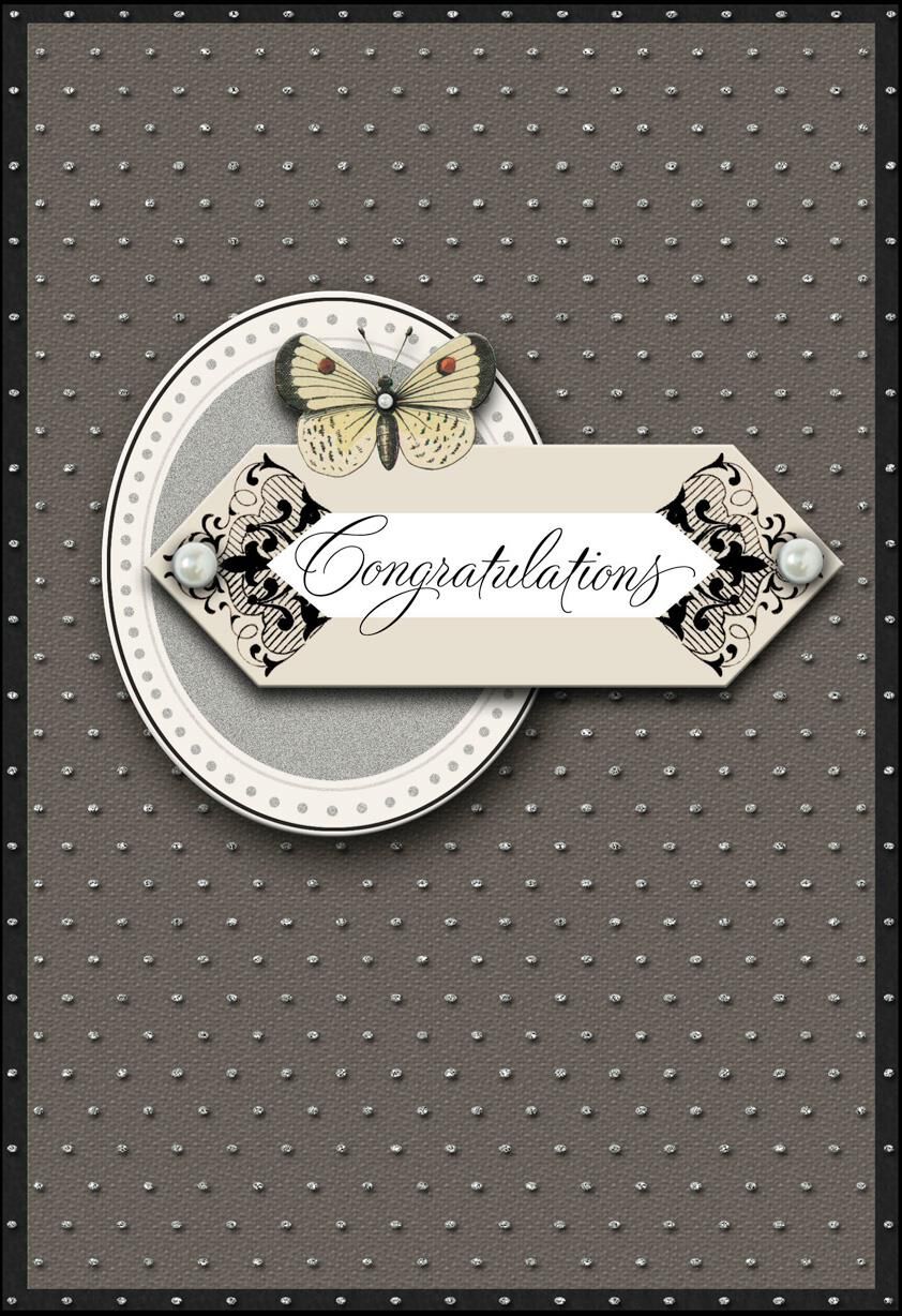Elegant Congratulations Wedding Card