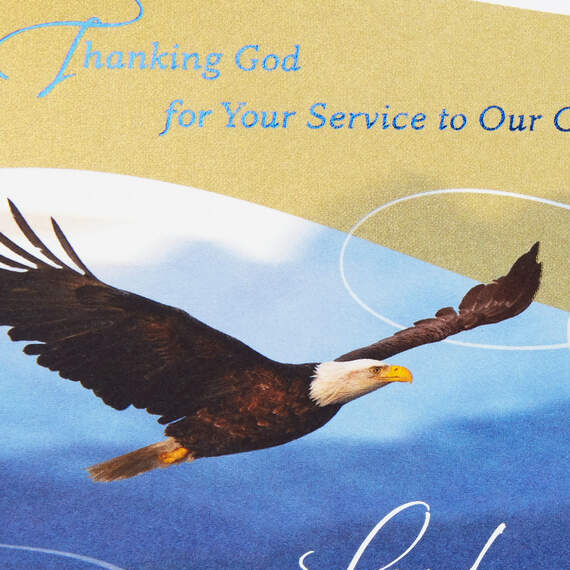 Thanking God for Your Service Religious Veterans Day Card, , large image number 4