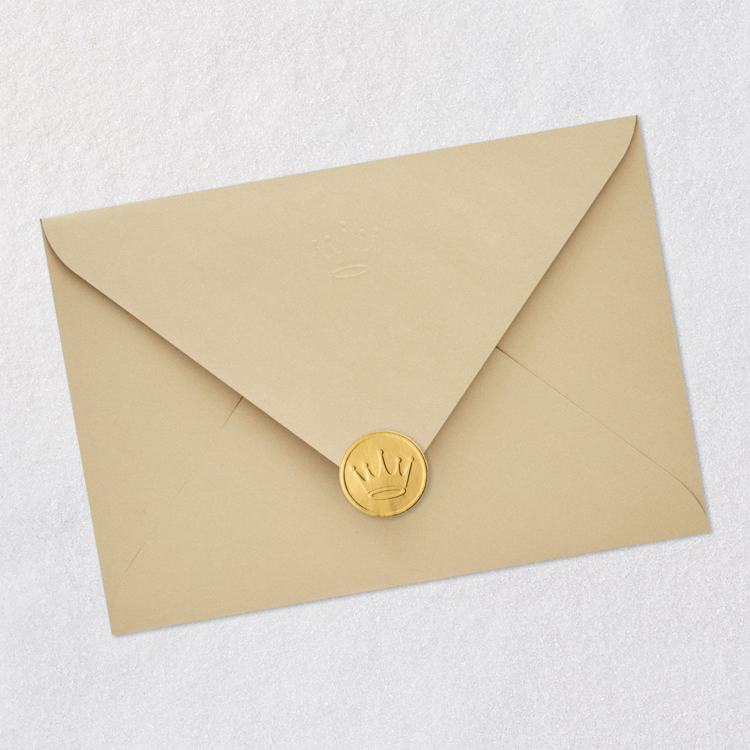 Silver, Gold and Black Father's Day Card for Husband Envelope Back with Seal image number 8