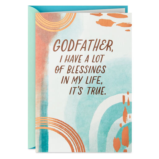 You're a Blessing Father's Day Card for Godfather, 
