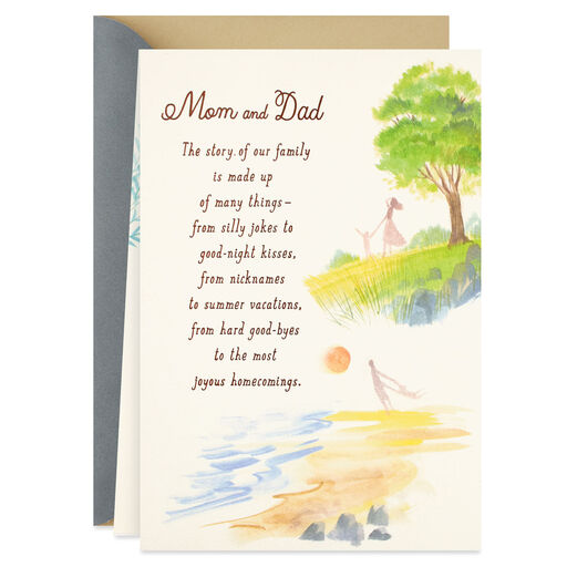 Story of Our Family Anniversary Card for Mom and Dad, 