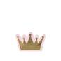 Pink and Gold Crown Cocktail Napkins, Pack of 20, , large image number 1