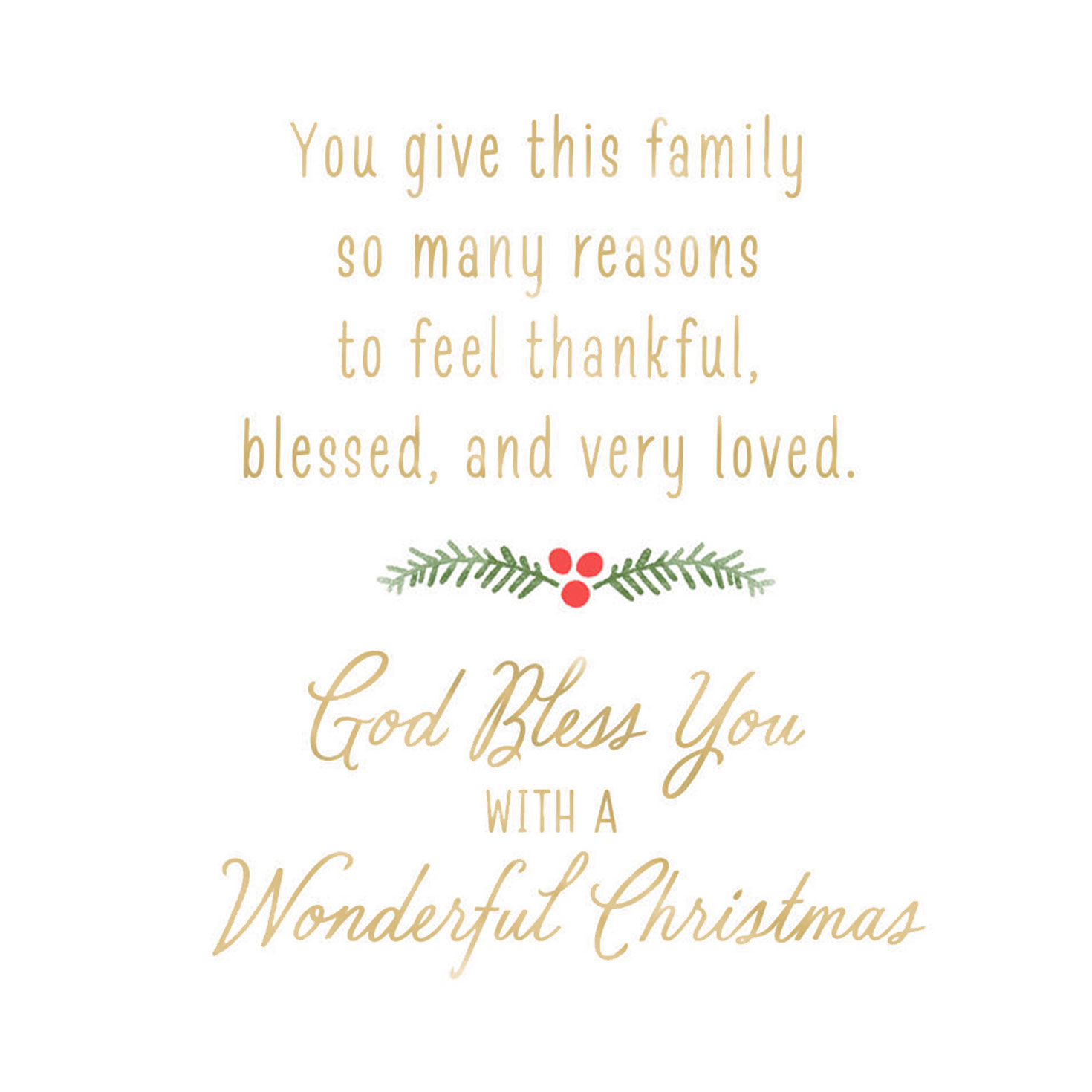 Many Reasons to Feel Thankful Religious Christmas Card for Grandma for only USD 3.99 | Hallmark