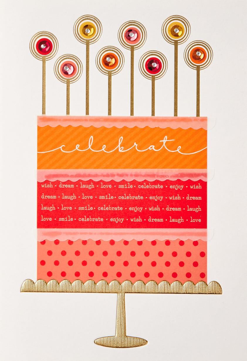 Happy Cake Birthday Card