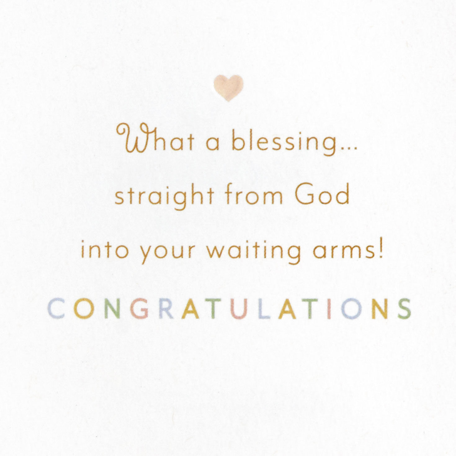What a Blessing Religious New Baby Card, , large image number 2