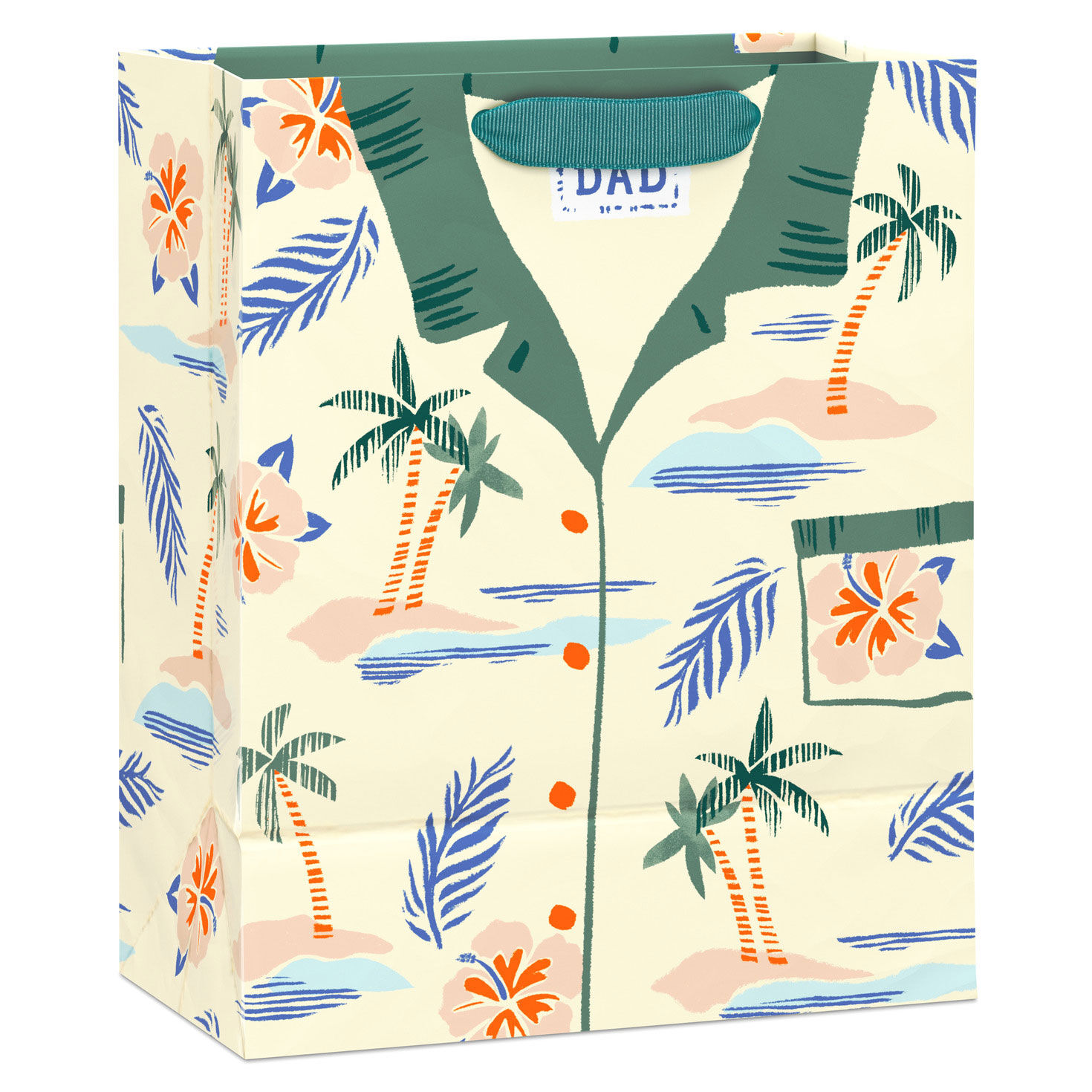 Men's Tropical Shirt Medium Gift Bag for Dad back image number 6