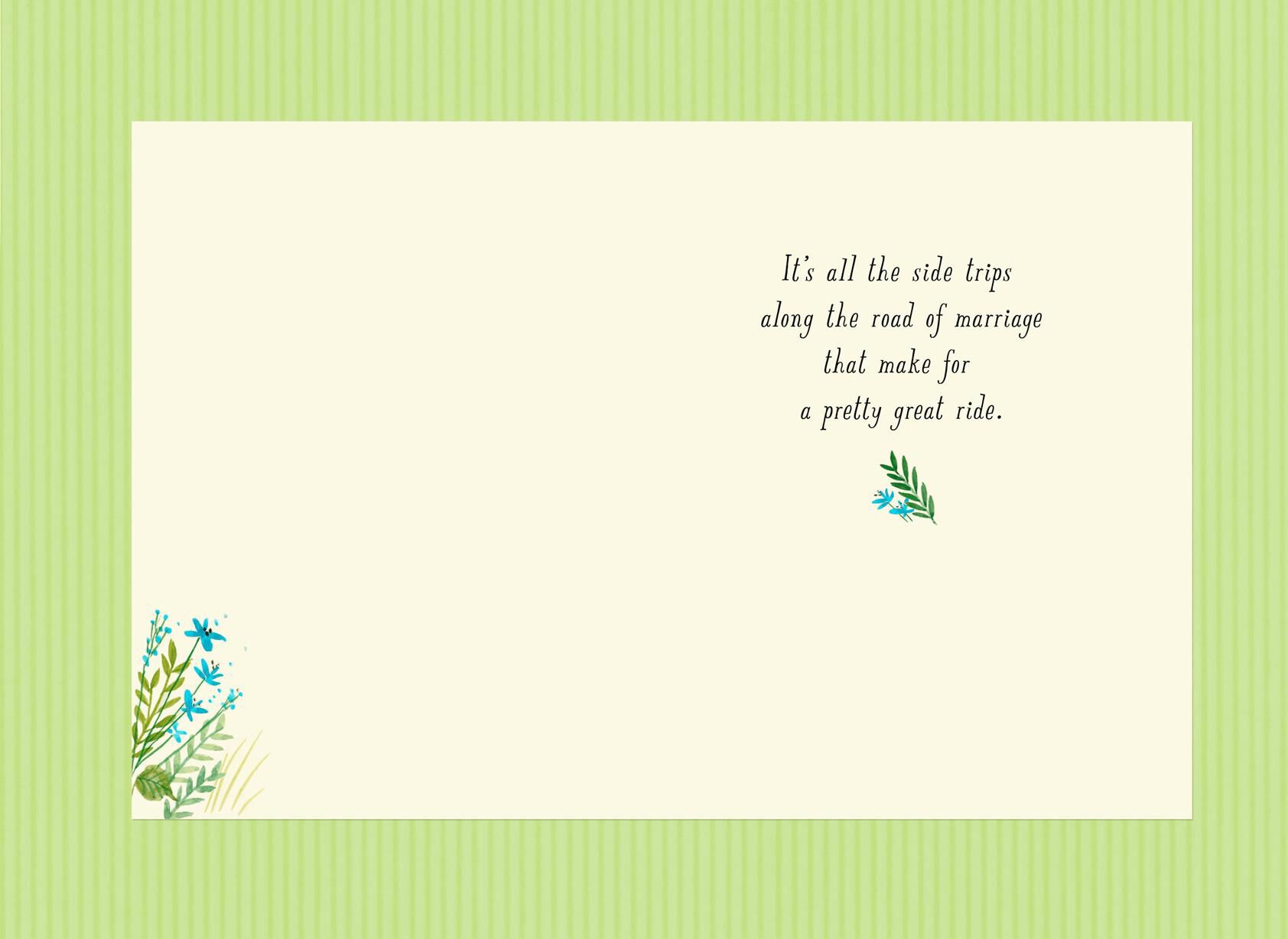 Side Trips Along Marriage Anniversary Card