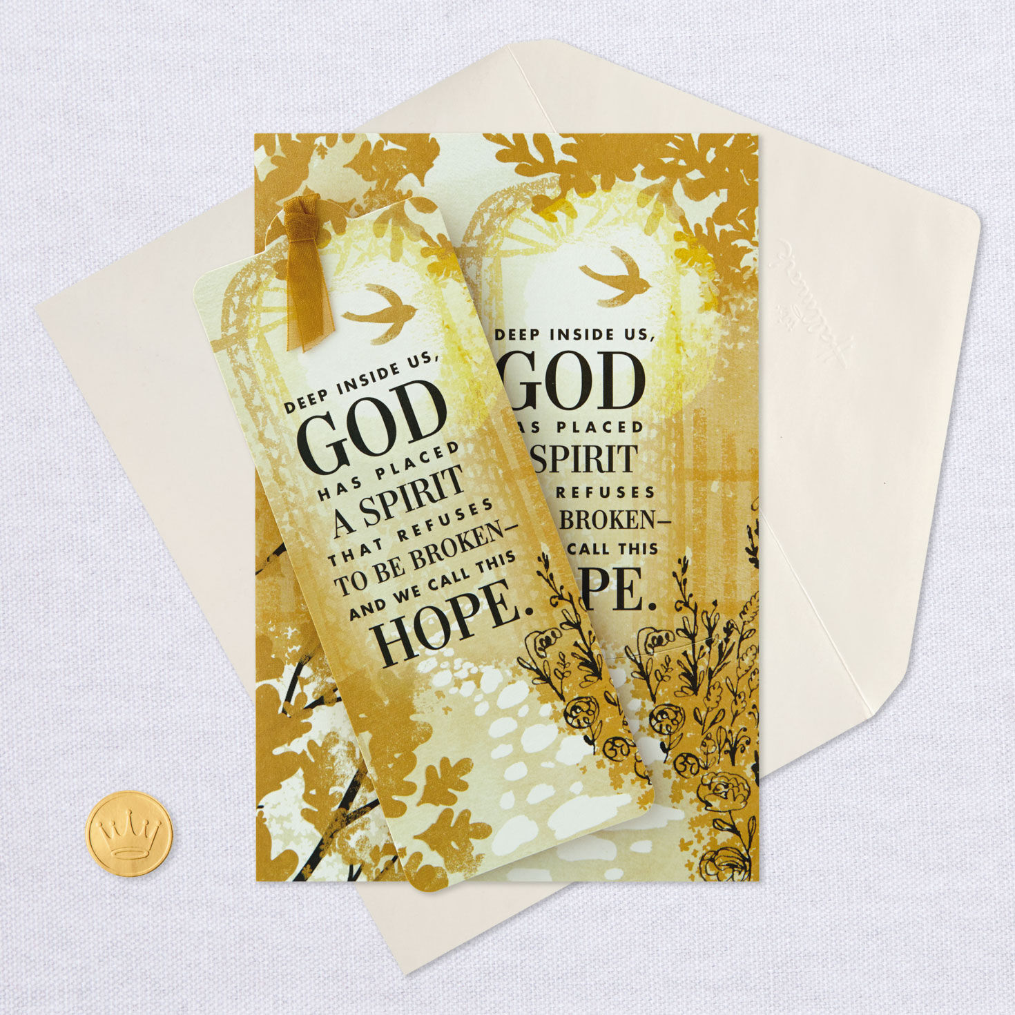 God's Got You Religious Encouragement Card With Bookmark, , large image number 6
