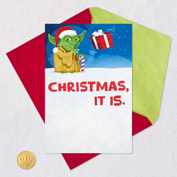 Star Wars™ Yoda™ Celebrate, We Must Pop-Up Christmas Card, , large image number 5