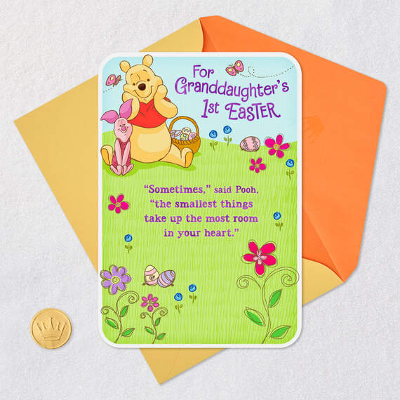 Disney Winnie the Pooh First Easter Card for Granddaughter, , large image number 5