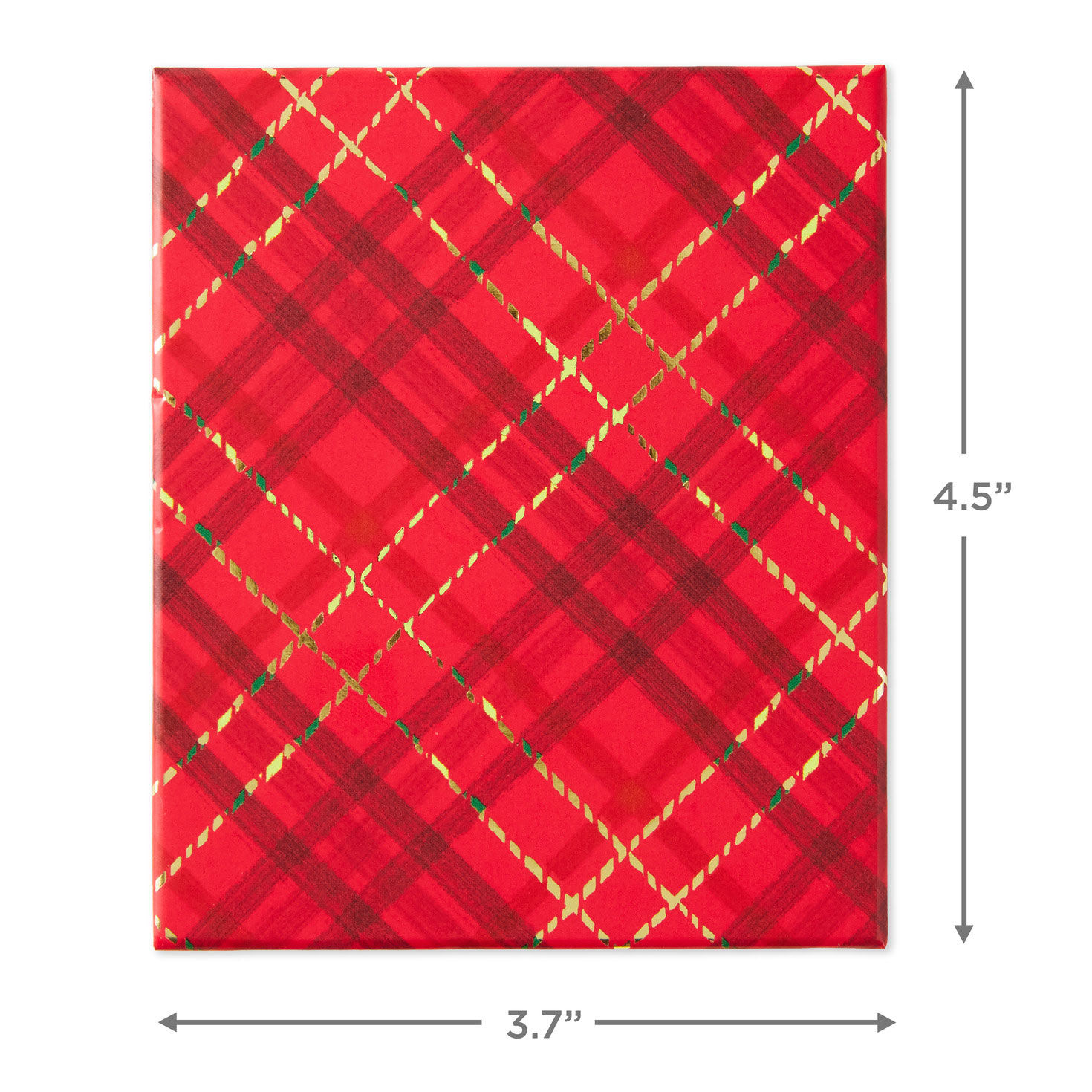 Red Plaid Holiday Gift Card Holder Box  image number 3