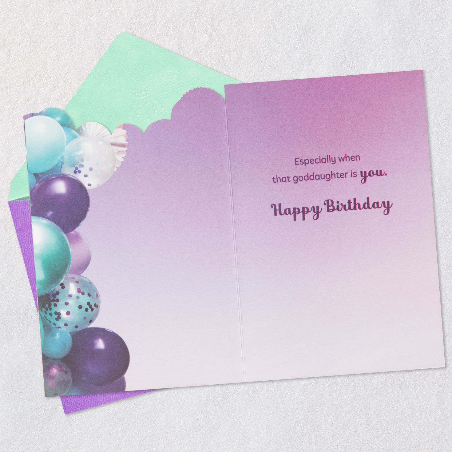 Someone to Cheer for and Love Birthday Card for Goddaughter, , large image number 3