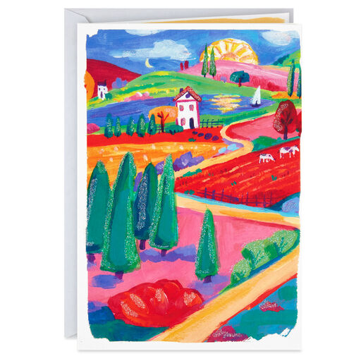 UNICEF Colorful Countryside Blank Card, 