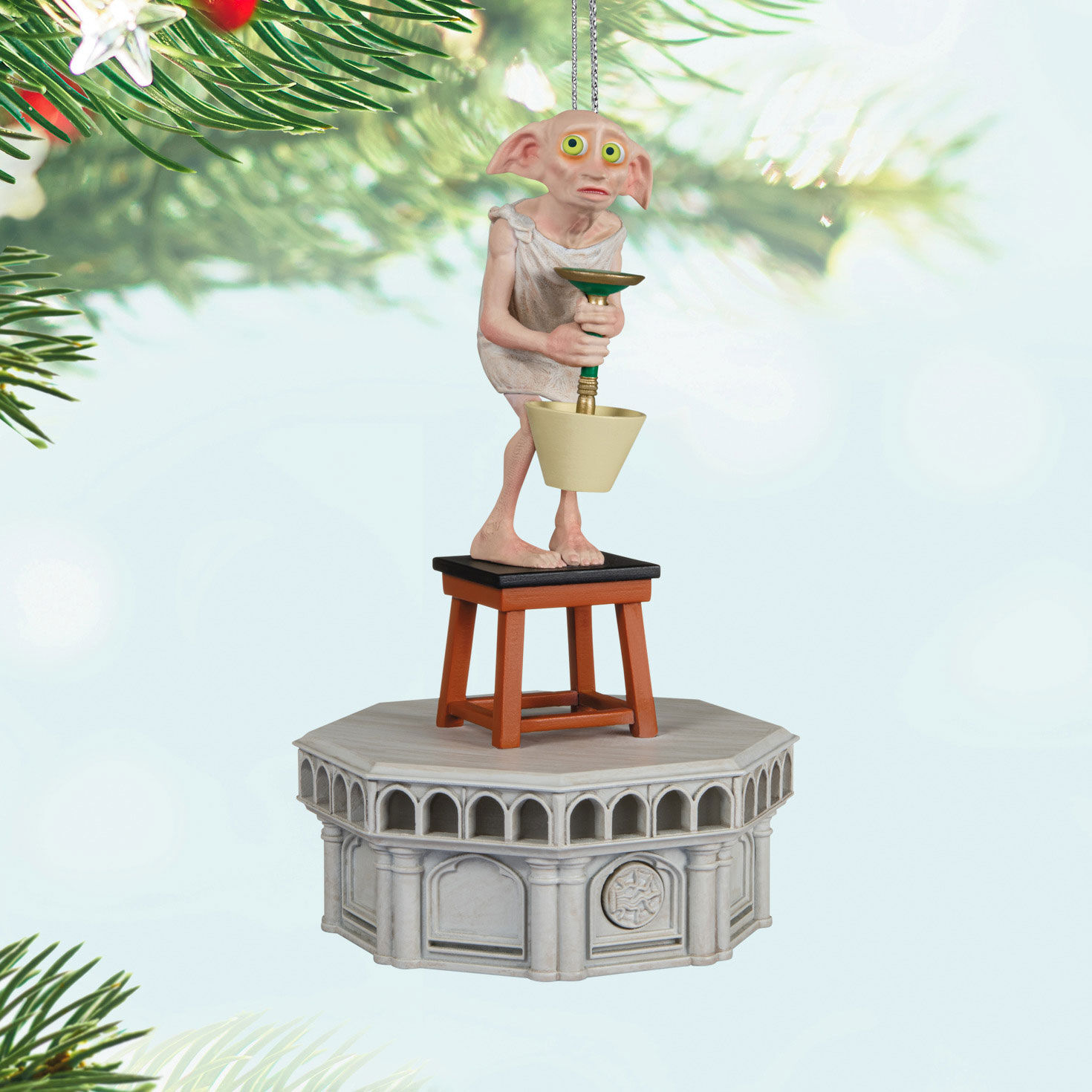 Harry Potter and the Chamber of Secrets&trade; Collection Dobby&trade; Ornament With Light and Sound, , large image number 2