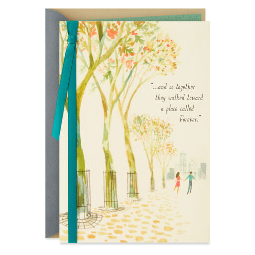 Walking Toward Forever Engagement Card, 