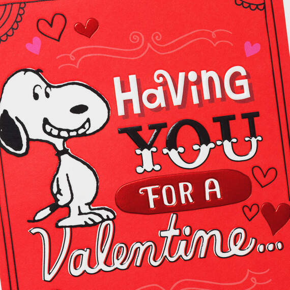Peanuts® Snoopy Happy Dance Valentine's Day Card, , large image number 4