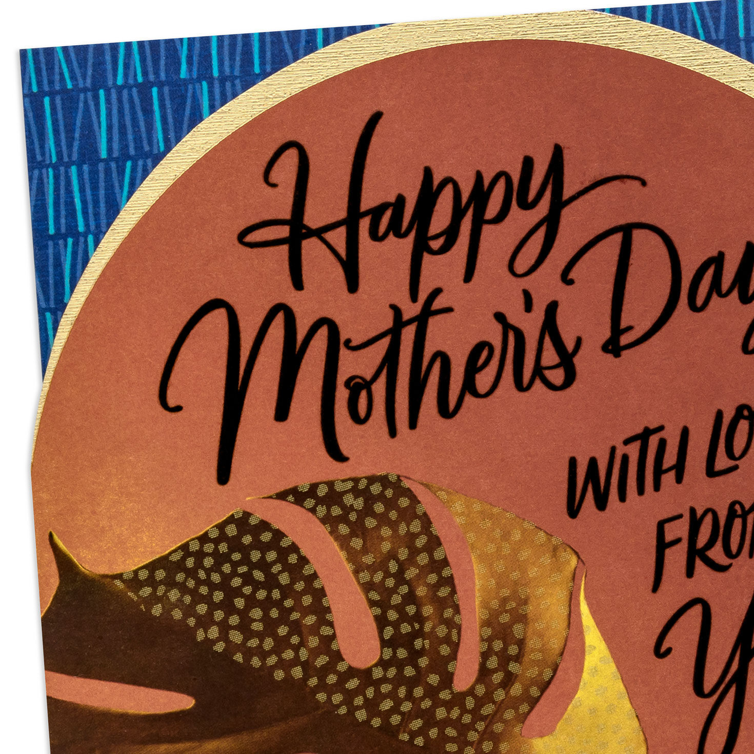 Tropical Leaves Mama Mother's Day Card From Son Card Front Detail image number 5