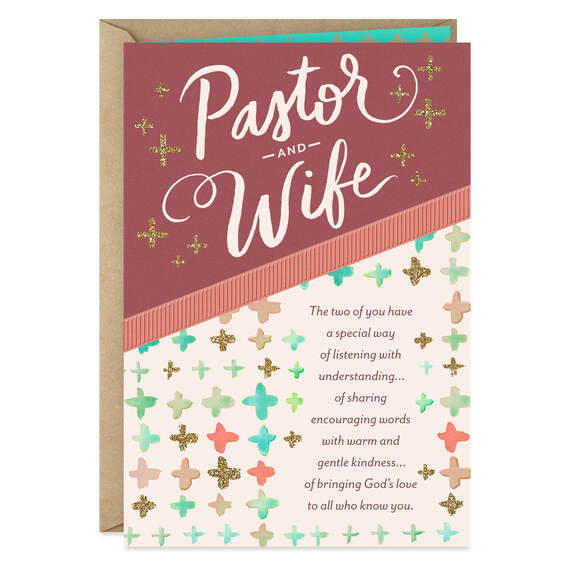 You Bring God's Love Religious Clergy Appreciation Card for Pastor and Wife