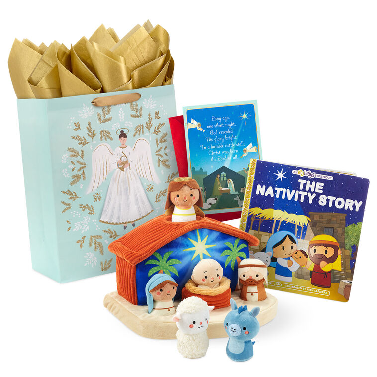 Nativity Story Book and Toys Gift Set for Kids