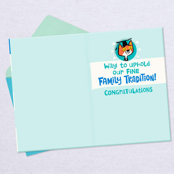 Family Tradition Funny Graduation Card for Grandson, , large image number 3