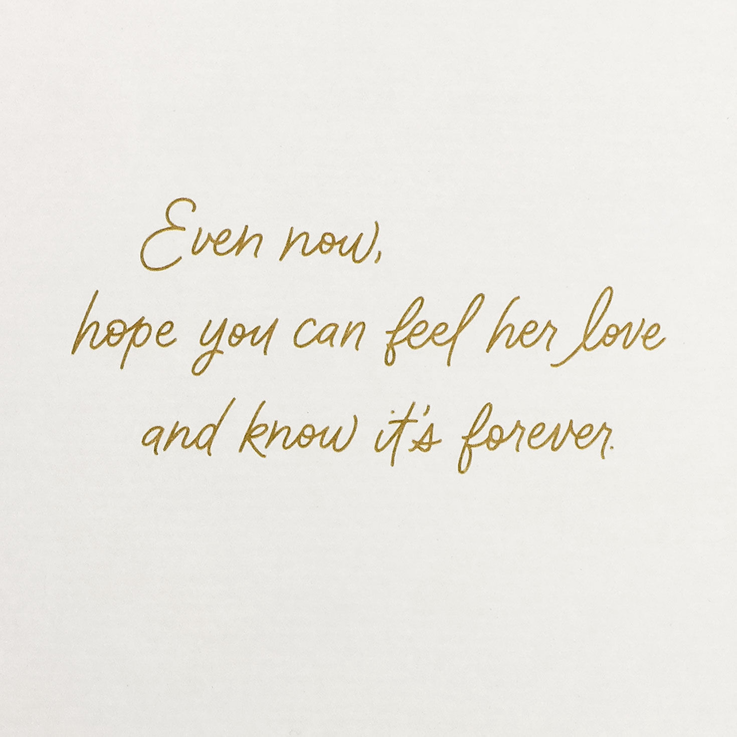Gold Flowers on Pink Sympathy Card for Loss of Her Sentiment image number 2