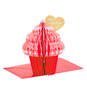 Cupcake Extra Sweet Honeycomb 3D Pop-Up Valentine's Day Card, , large image number 1