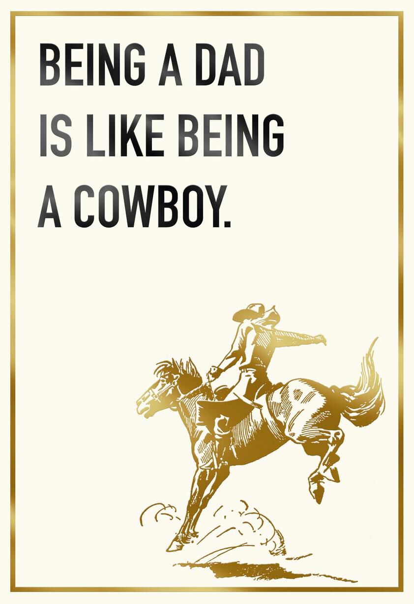 Like a Cowboy Father's Day Card