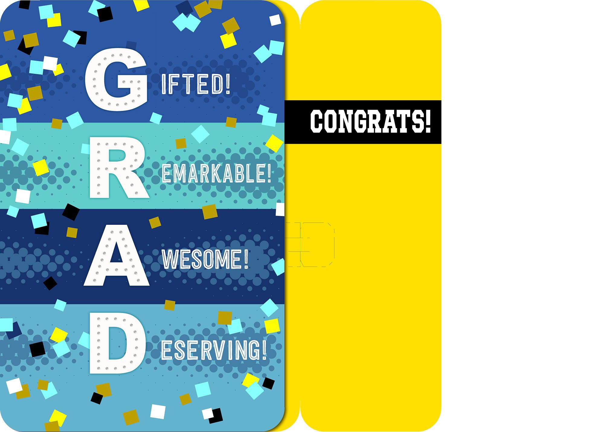 Celebration Musical Graduation Card With Light