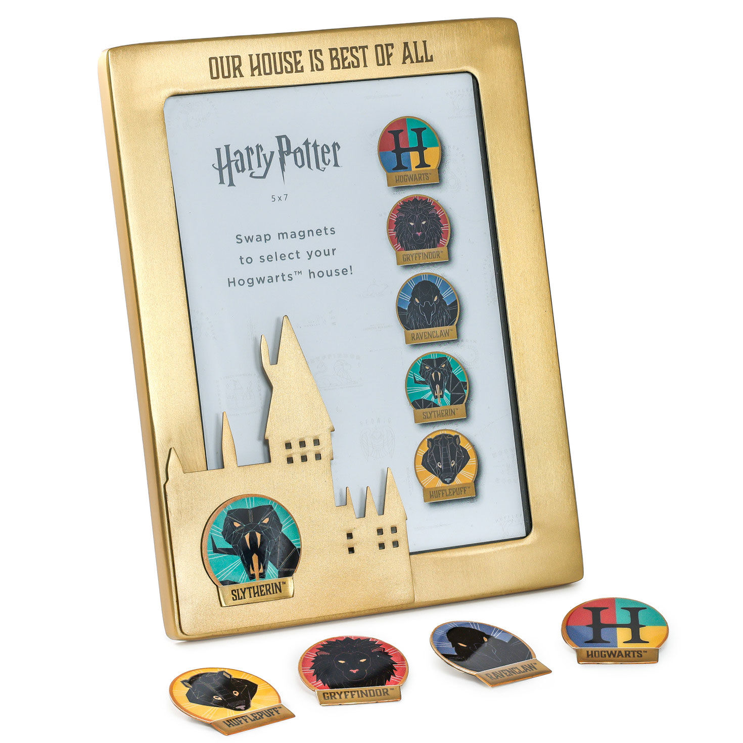 Harry Potter™ Hogwarts™ Magnetic Picture Frame With House Magnets, 4x6