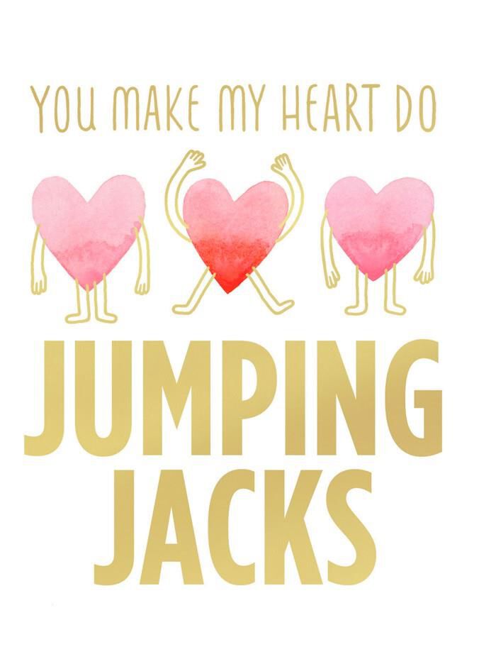 jumping jack heart blank valentines day card greeting cards blank valentines day cards