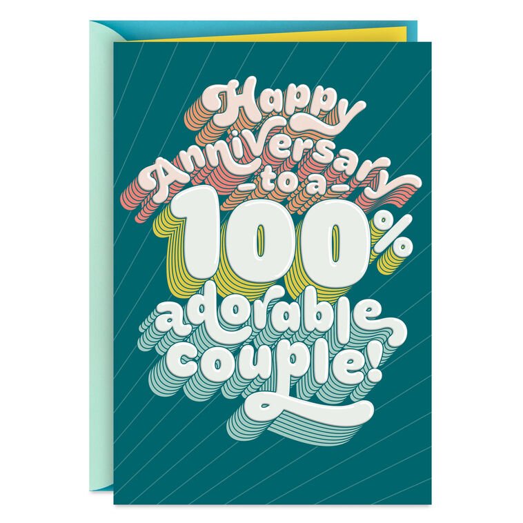 Adorable Couple Funny Anniversary Card