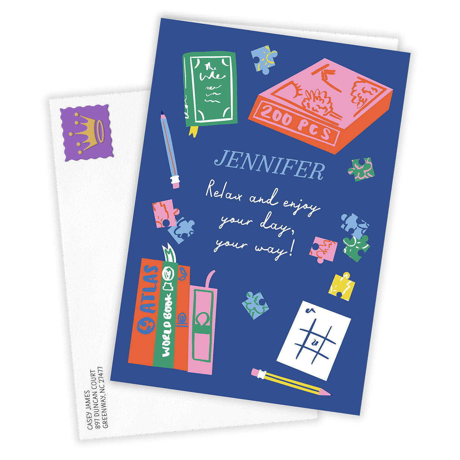 Puzzles and Books Custom Birthday Card for only USD 4.99 | Hallmark