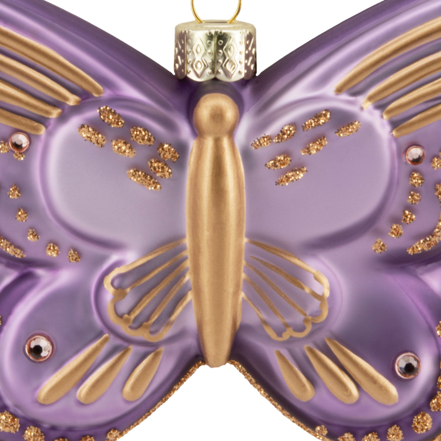 Signature Butterfly Glass Hallmark Ornament, , large image number 4