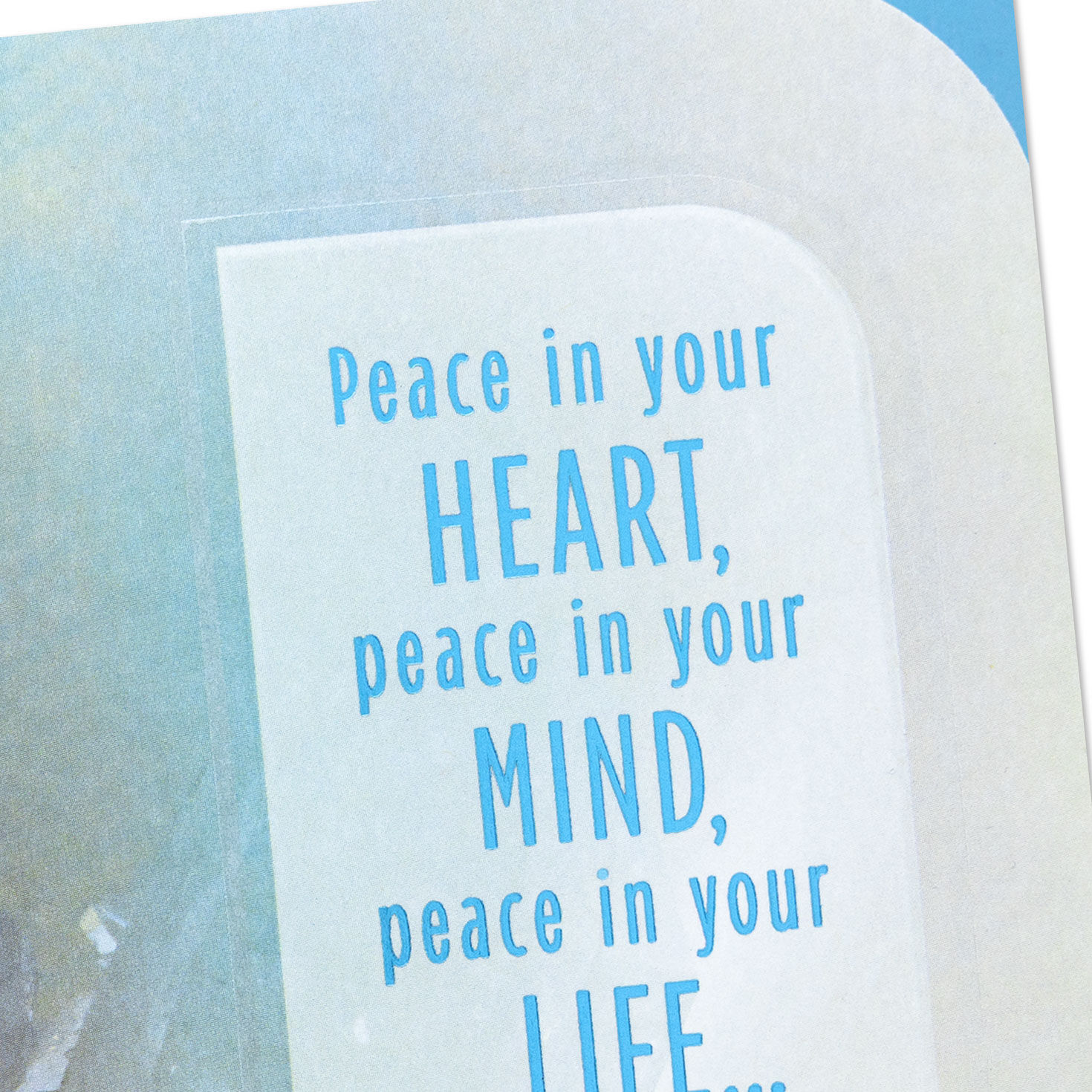 Crystals Peace Encouragement Card Card Front Detail image number 4