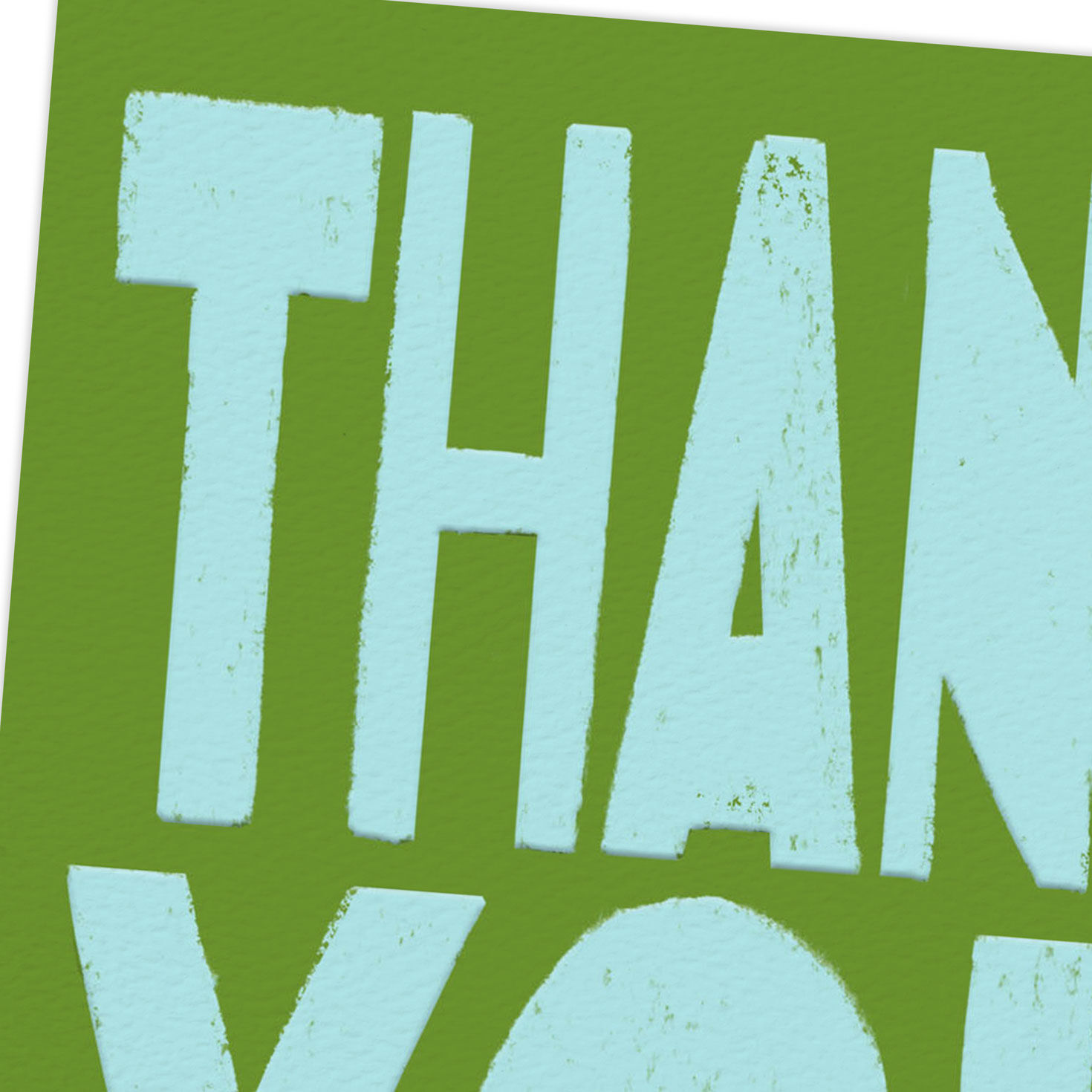 Blue and Green Blank Thank-You Card for only USD 3.99 | Hallmark