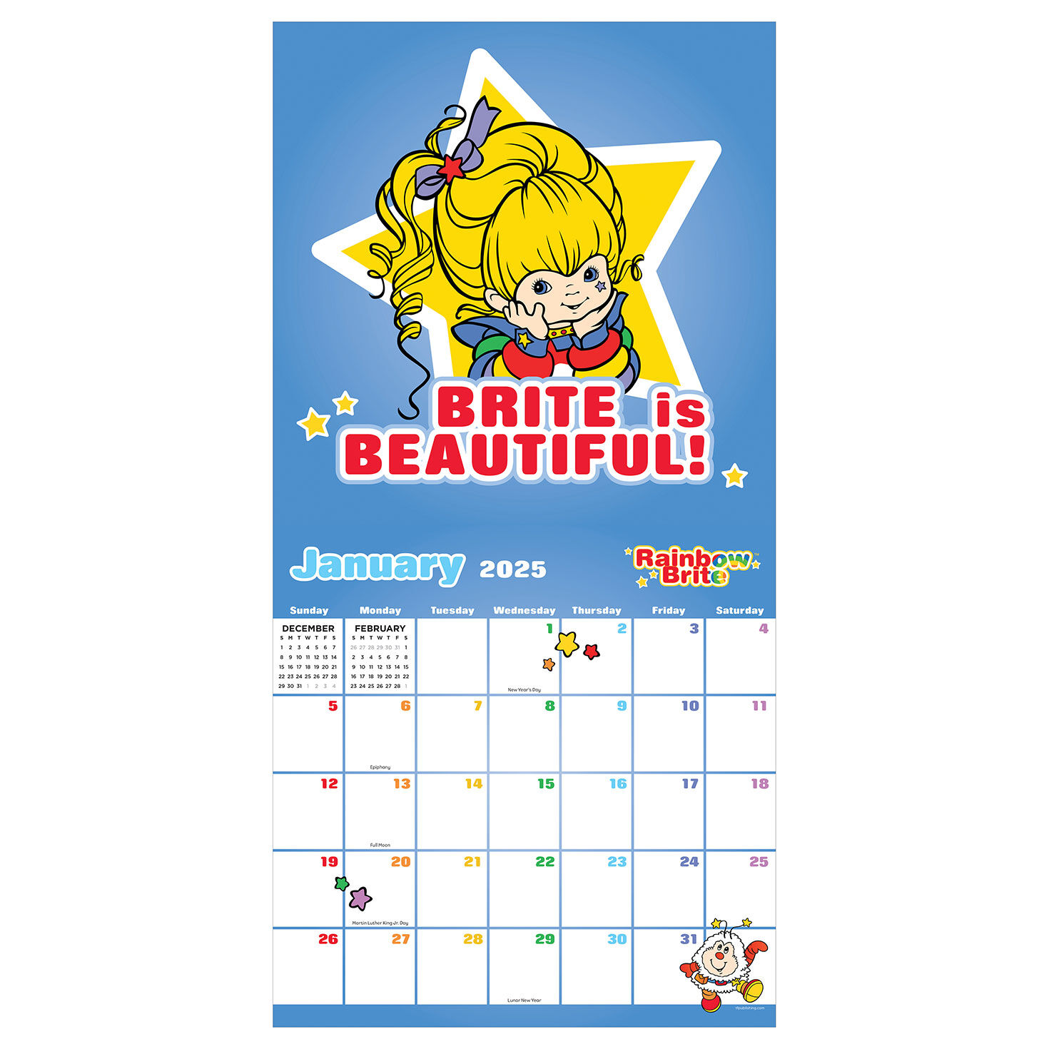 Rainbow Brite 2025 Wall Calendar Calendars & Planners Hallmark
