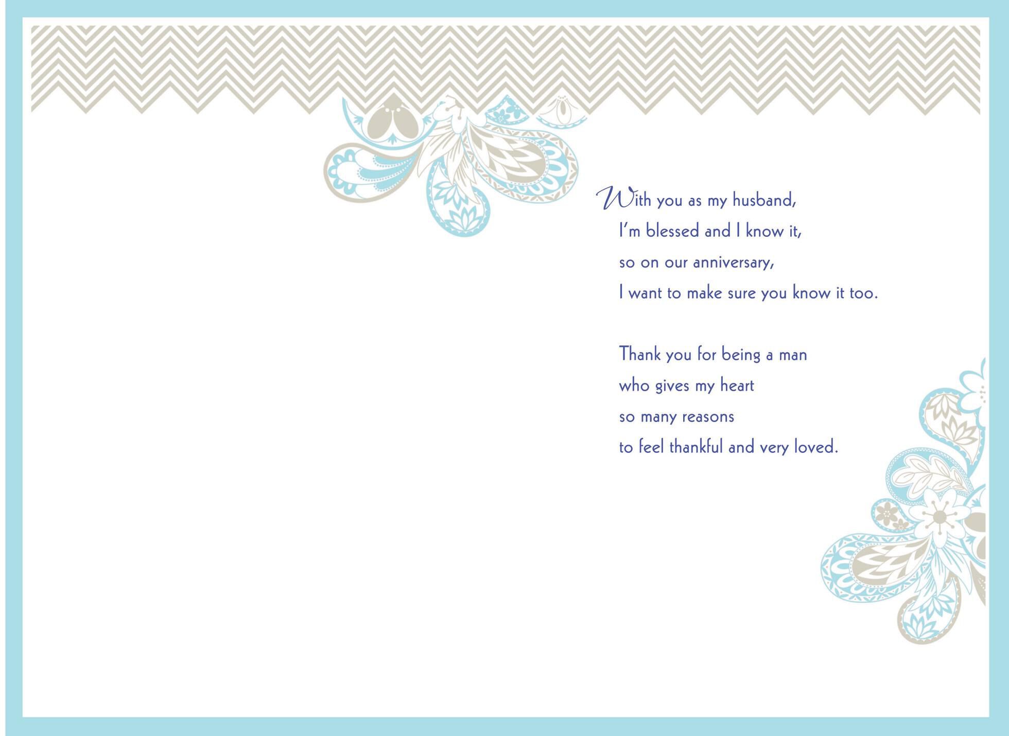 I Am Loved Anniversary Card for Husband