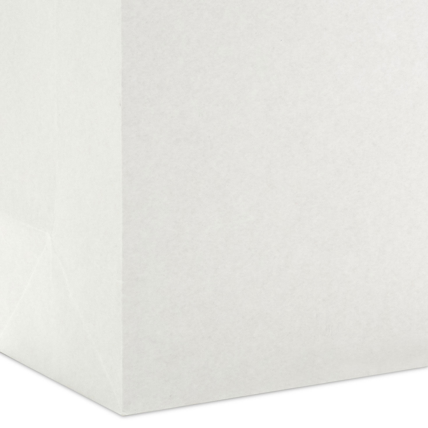 9.6" Solid White Medium Gift Bag, White, large image number 5