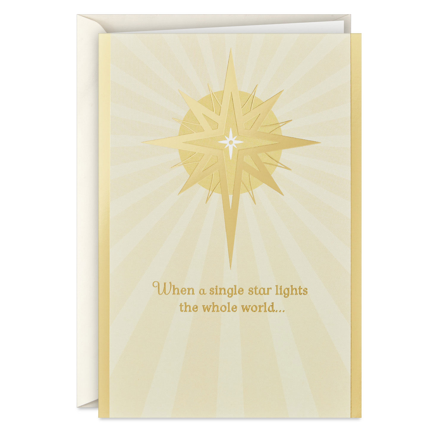 Gold Foil Star Boxed Christmas Cards, Pack of 40, , large image number 2