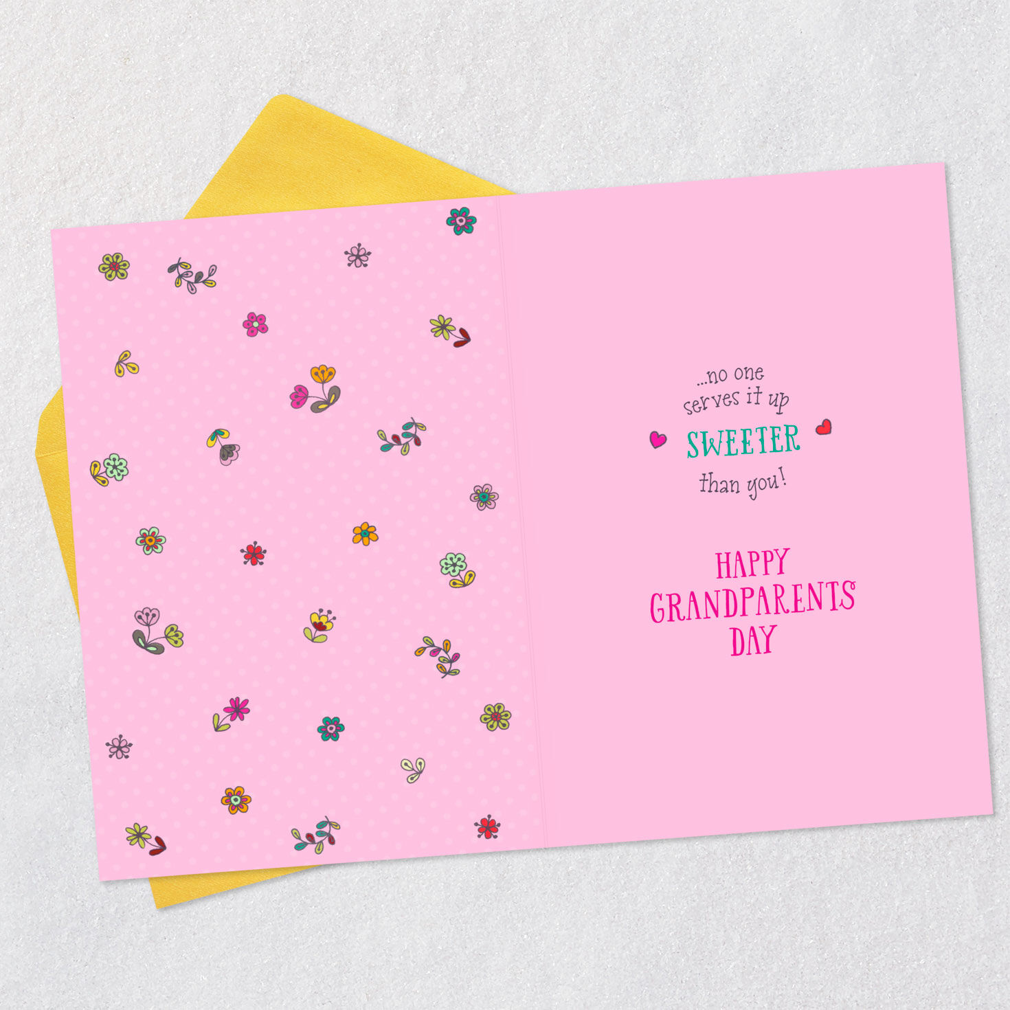 Vintage Ice Cream Sundae Card for Great-Grandma Open card with envelope image number 3