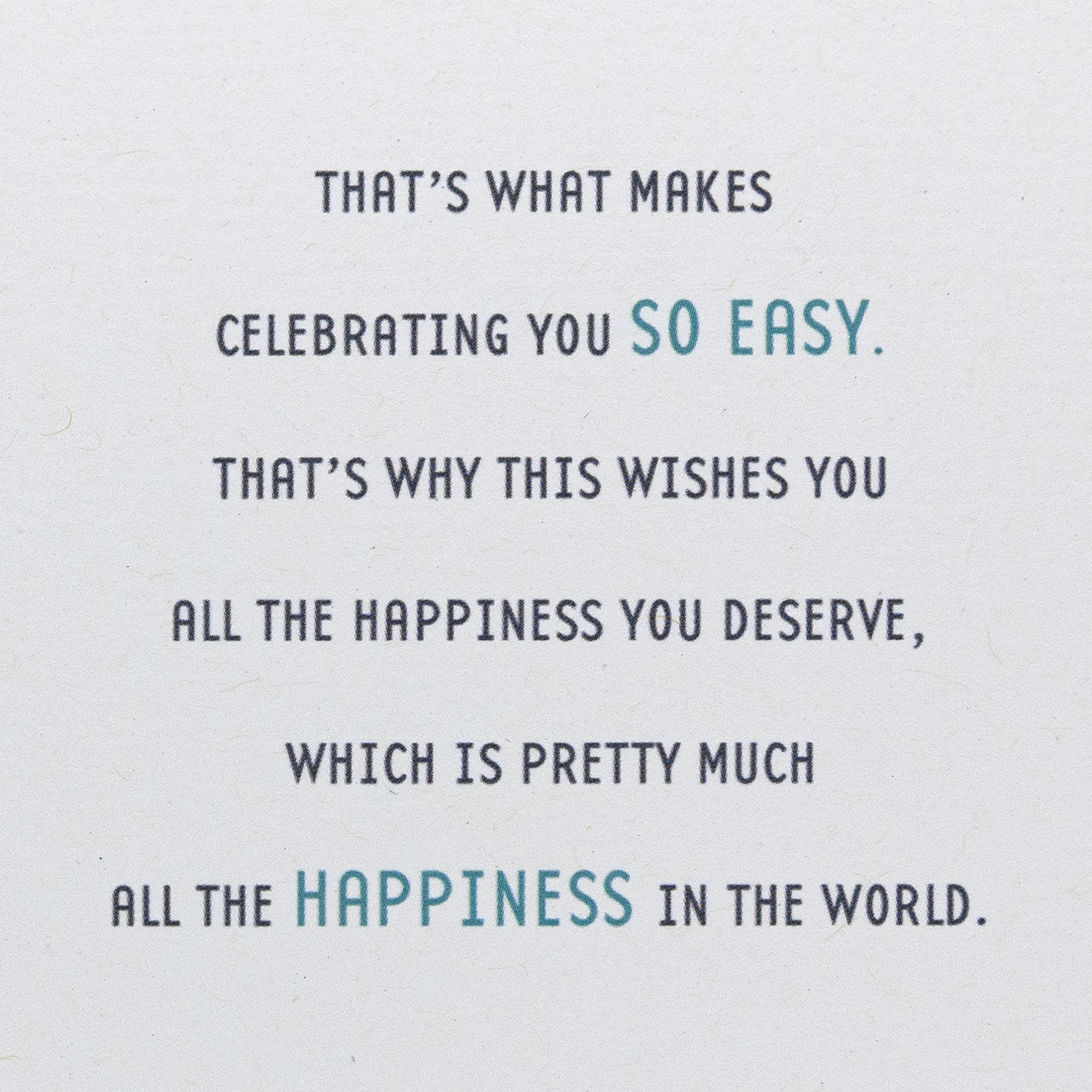 Mod Typography Birthday Card for Man Sentiment image number 3
