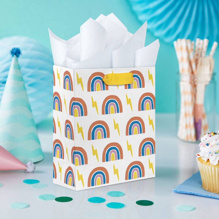 Rainbows and Lightning Bolts Small Gift Bag In use image number 2