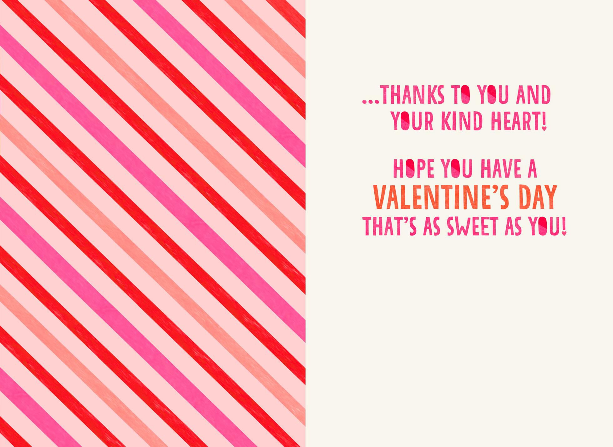 Your Kind Heart Valentine's Day Card With Removable Necklace