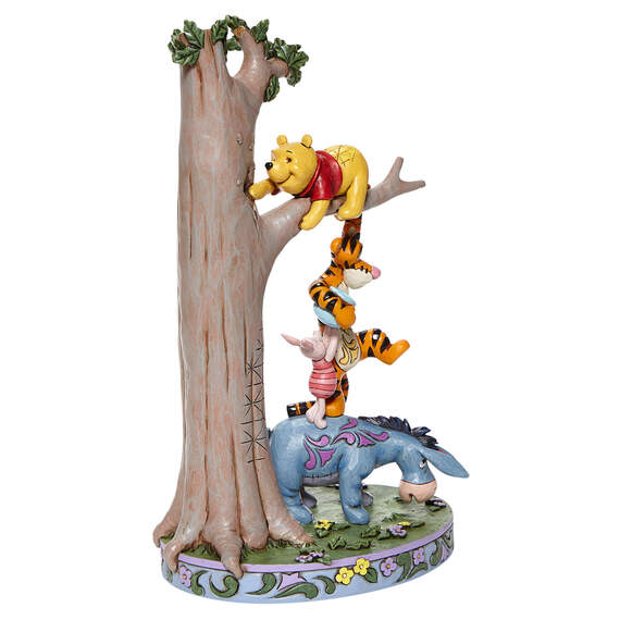 Jim Shore Disney Winnie the Pooh and Friends in Tree Figurine, 8.75"