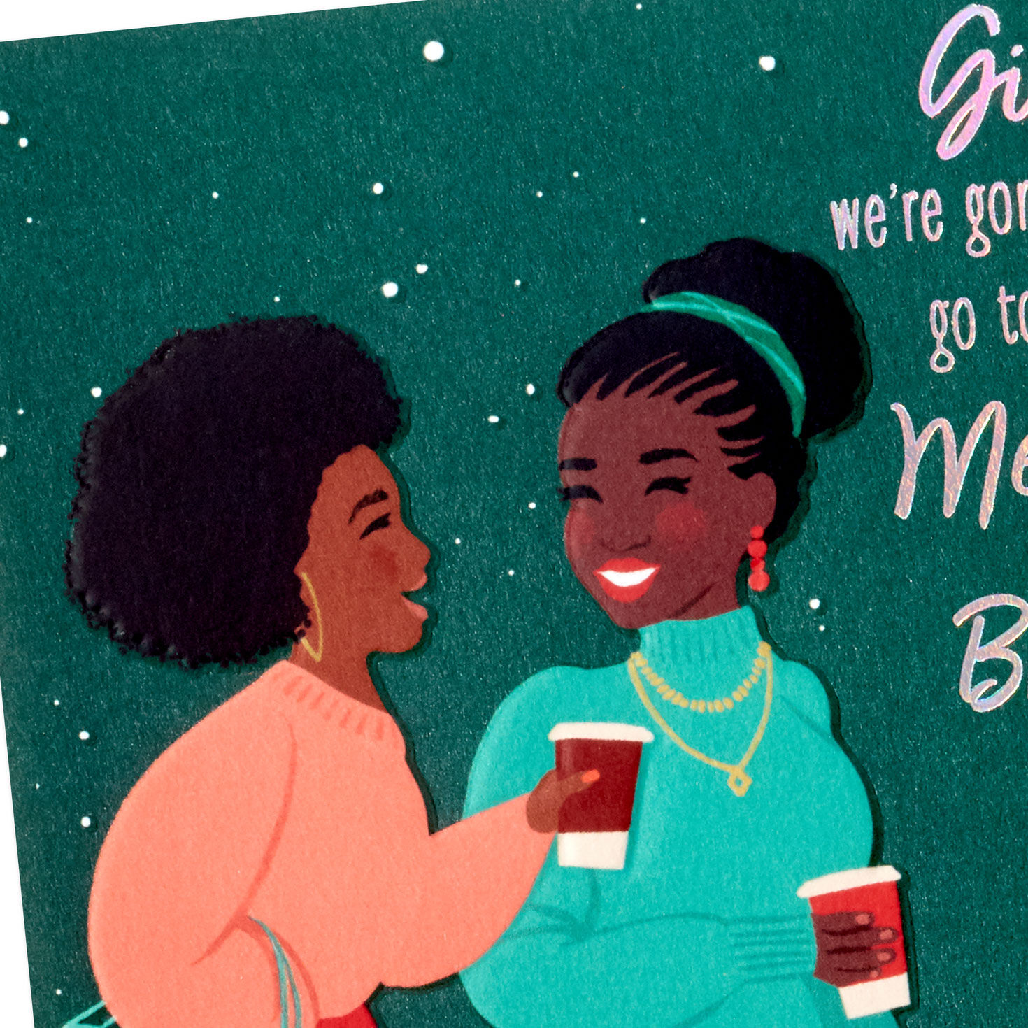 Your Friendship Is a Fabulous Gift Christmas Card for Her, , large image number 5