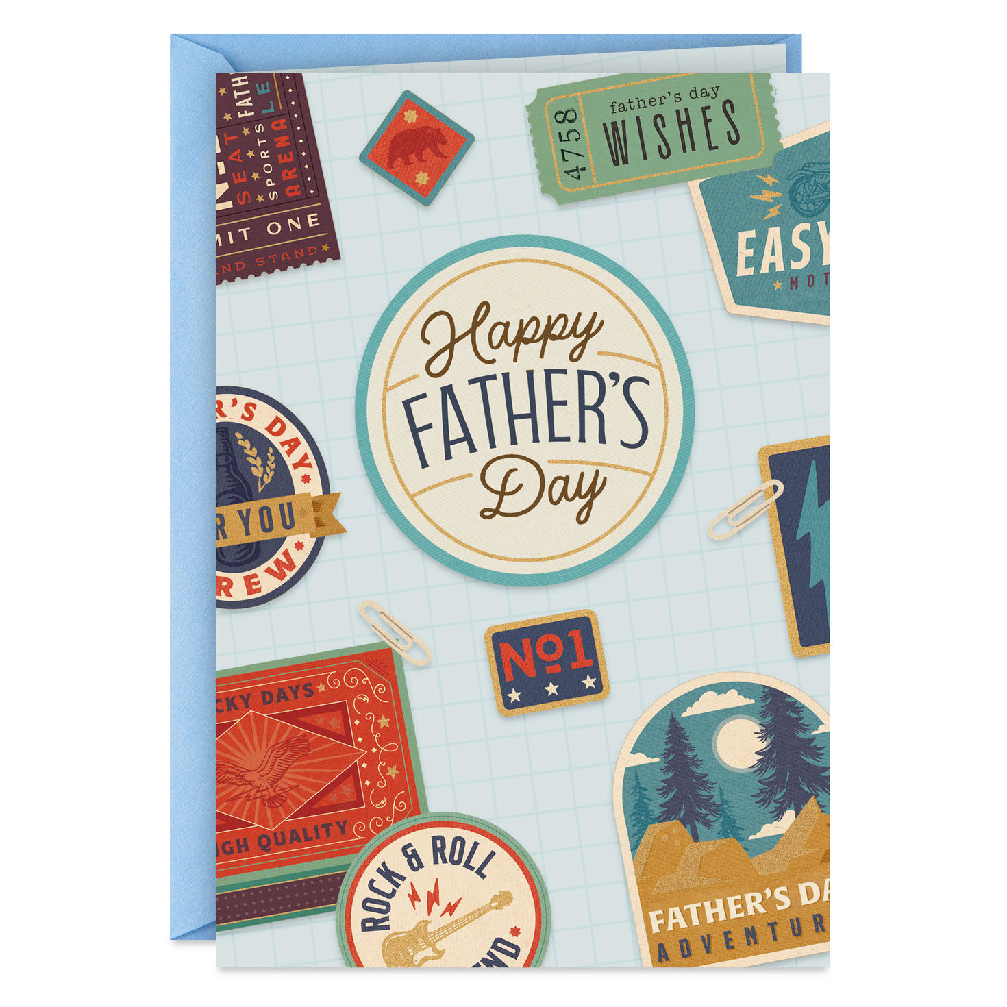 Adventure Badges Father's Day Card