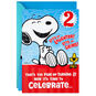 Snoopy & Woodstock Pop-Up Hug 2nd Birthday Card Card Front image number 1