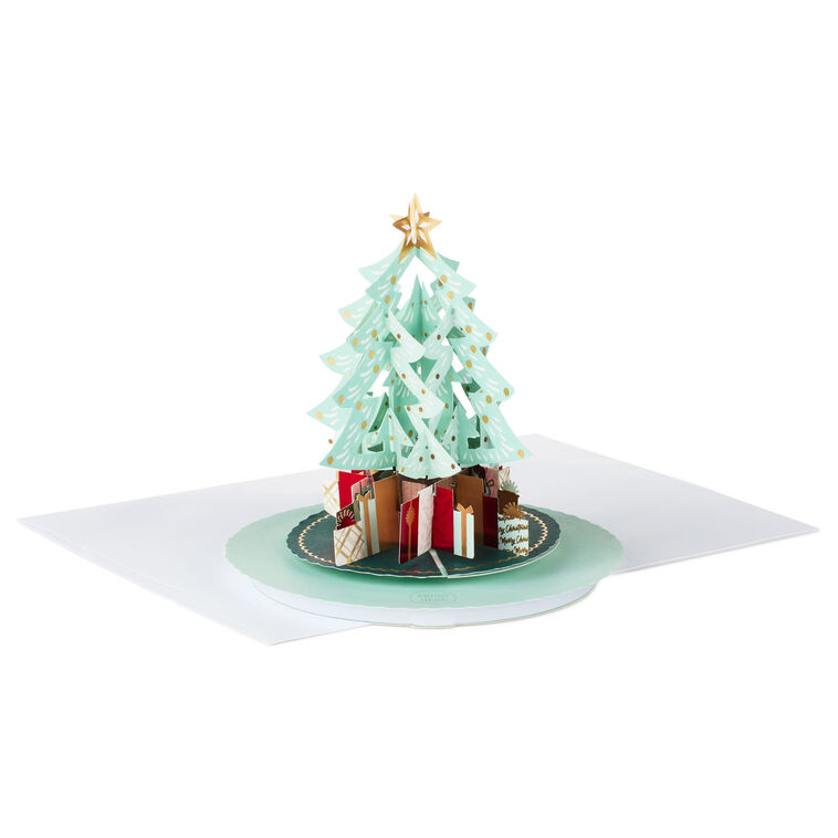 O Christmas Tree Musical 3D Pop-Up Christmas Card With Sound and Motion