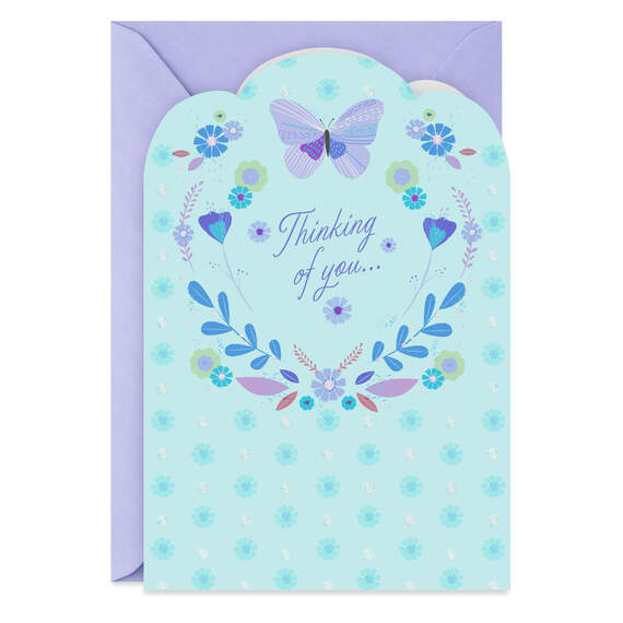 Peace and Love Religious Sympathy Card